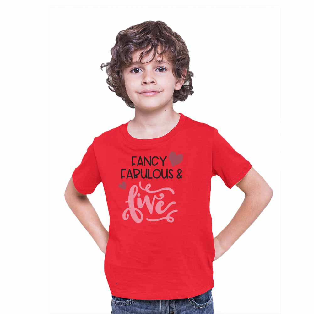 Fancy Fabulous Style 5th Birthday Theme Kids T-shirt