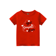 First Mother's Day kids customised T-shirts for Red