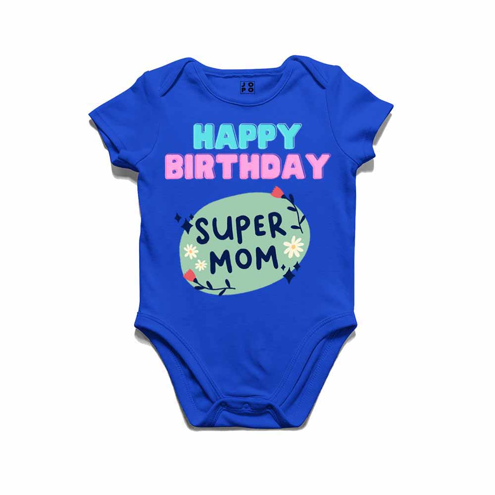 Happy Birthday Super Mom T-shirt/Romper