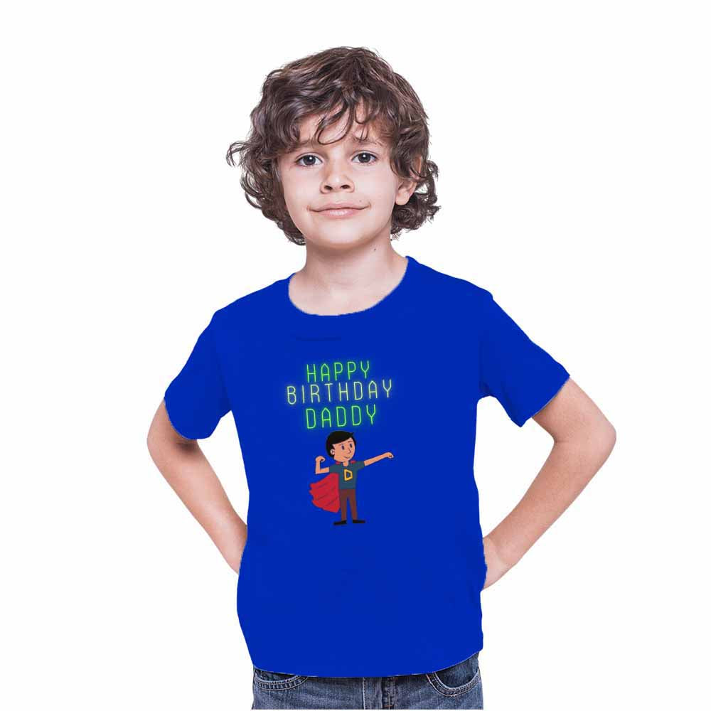 Happy Birthday Daddy Printed T-shirt/Romper