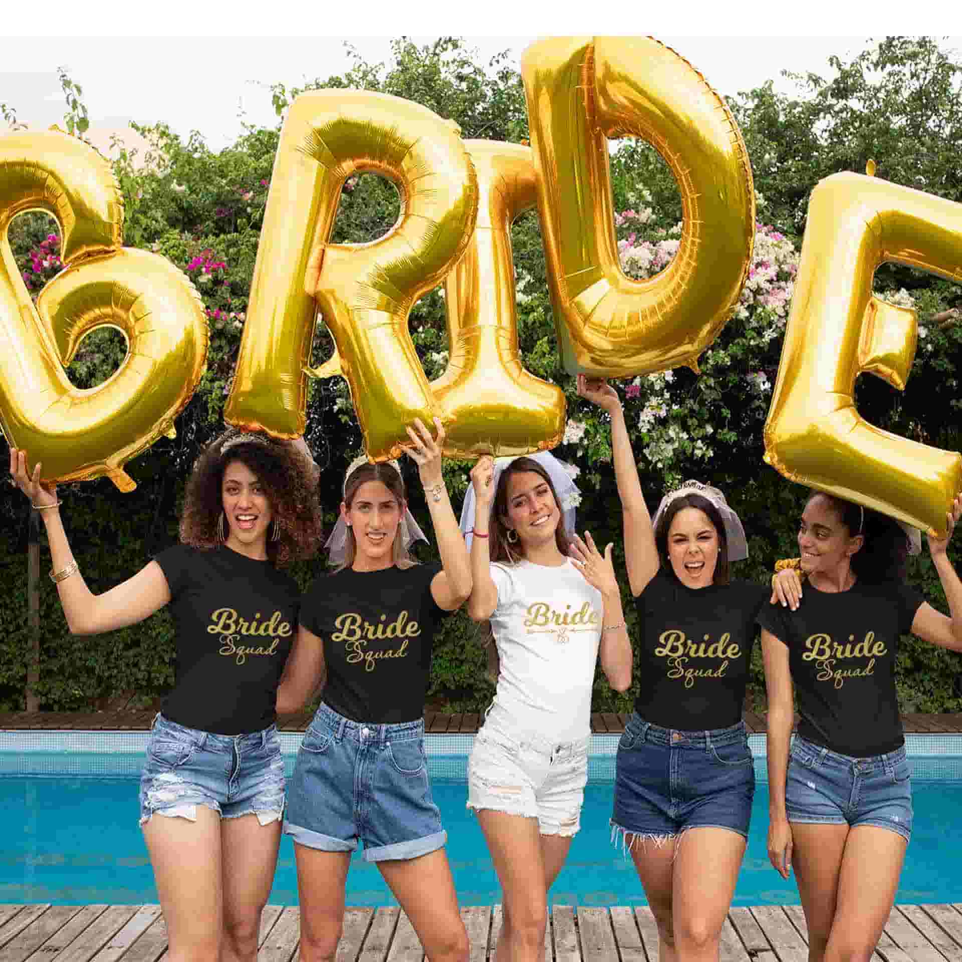 Bride & Bride Squad Bachelorette Party Tshirts