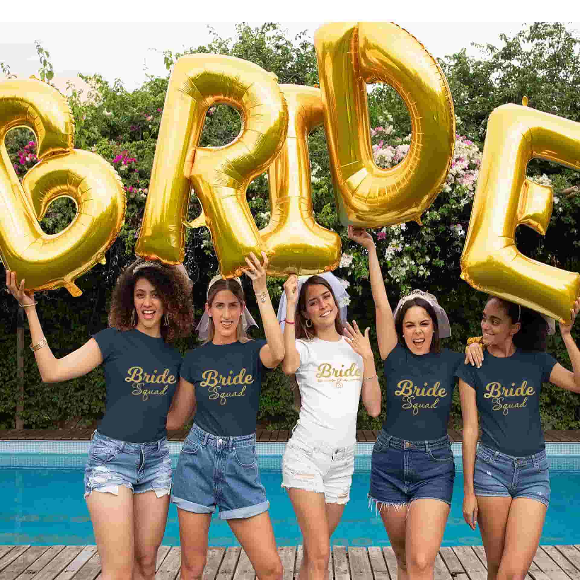 Bride & Bride Squad Bachelorette Party Tshirts