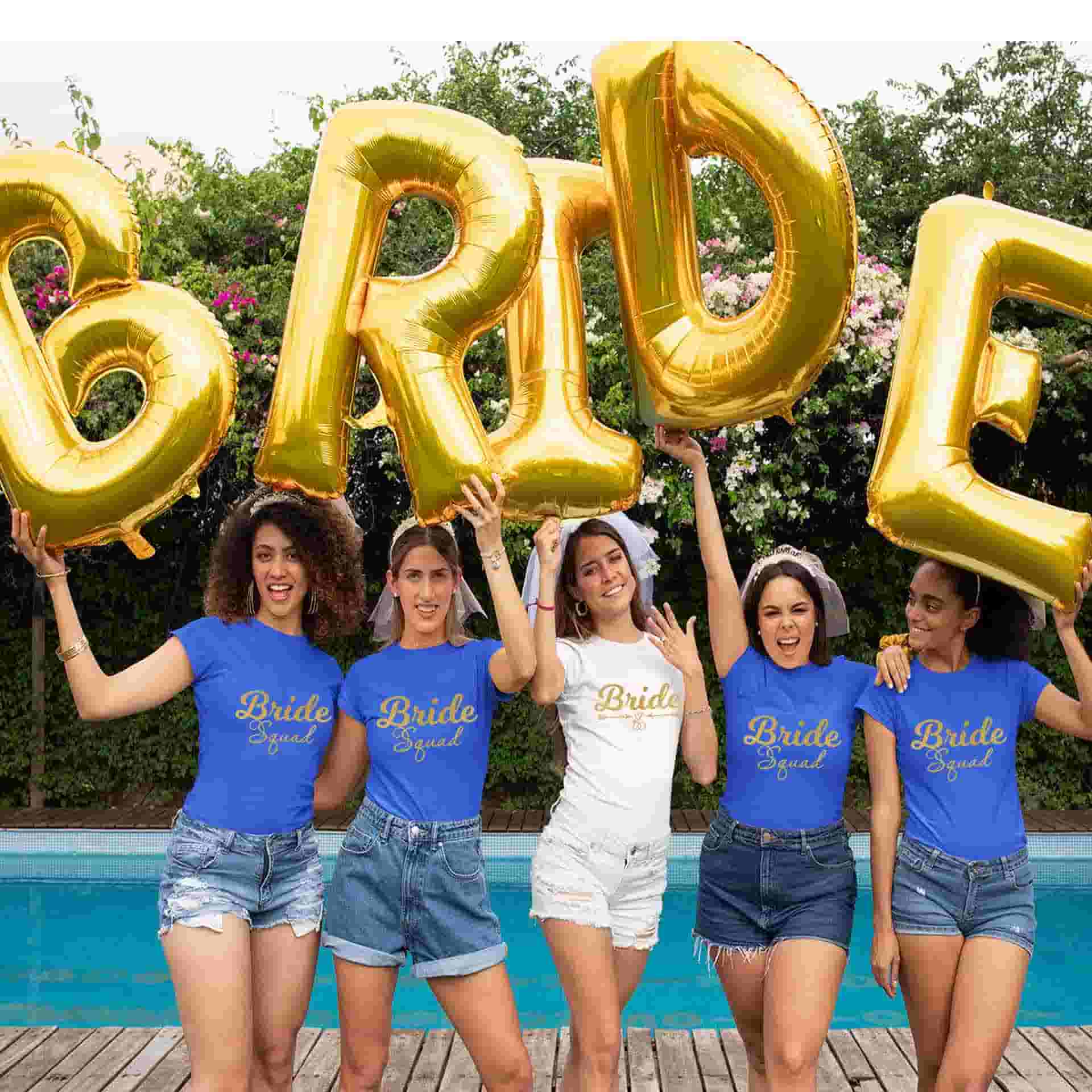 Bride & Bride Squad Bachelorette Party Tshirts