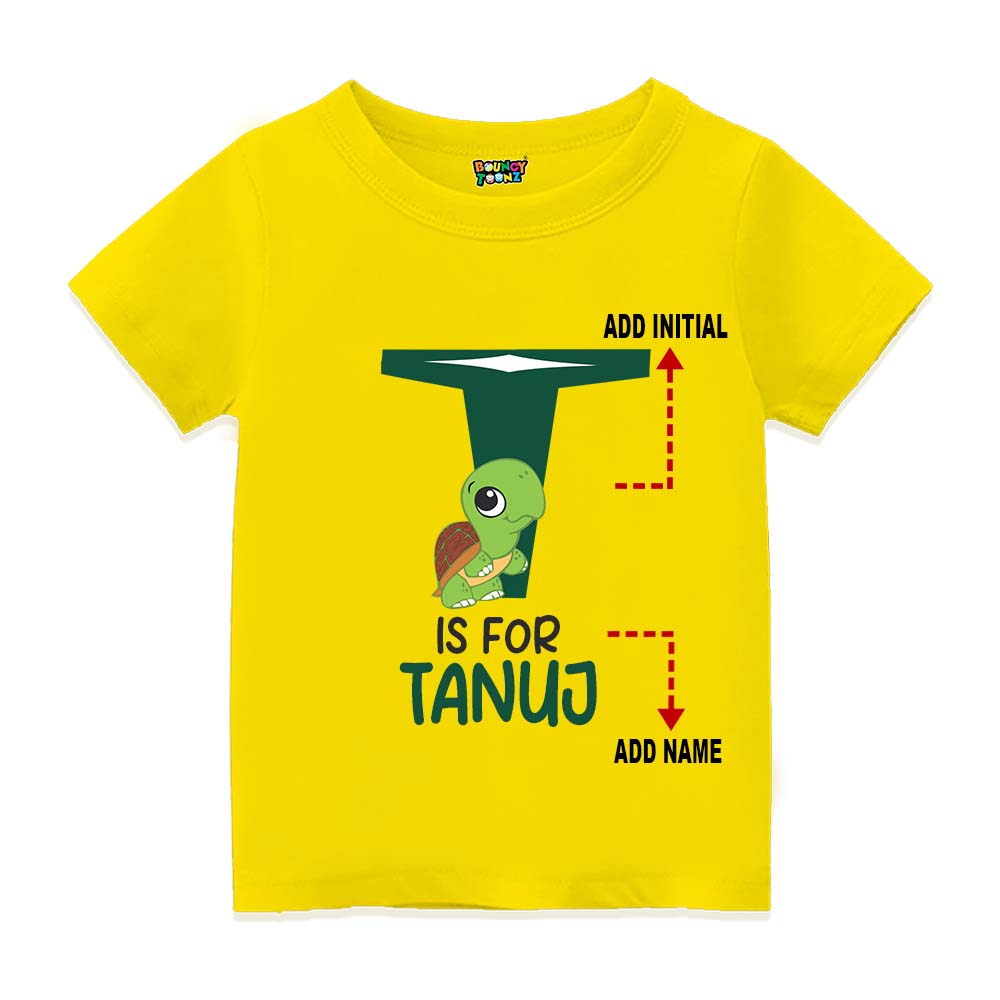Alphabet T Customised T Shirt