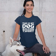 Dog Walking Tshirt - Women Tshirt