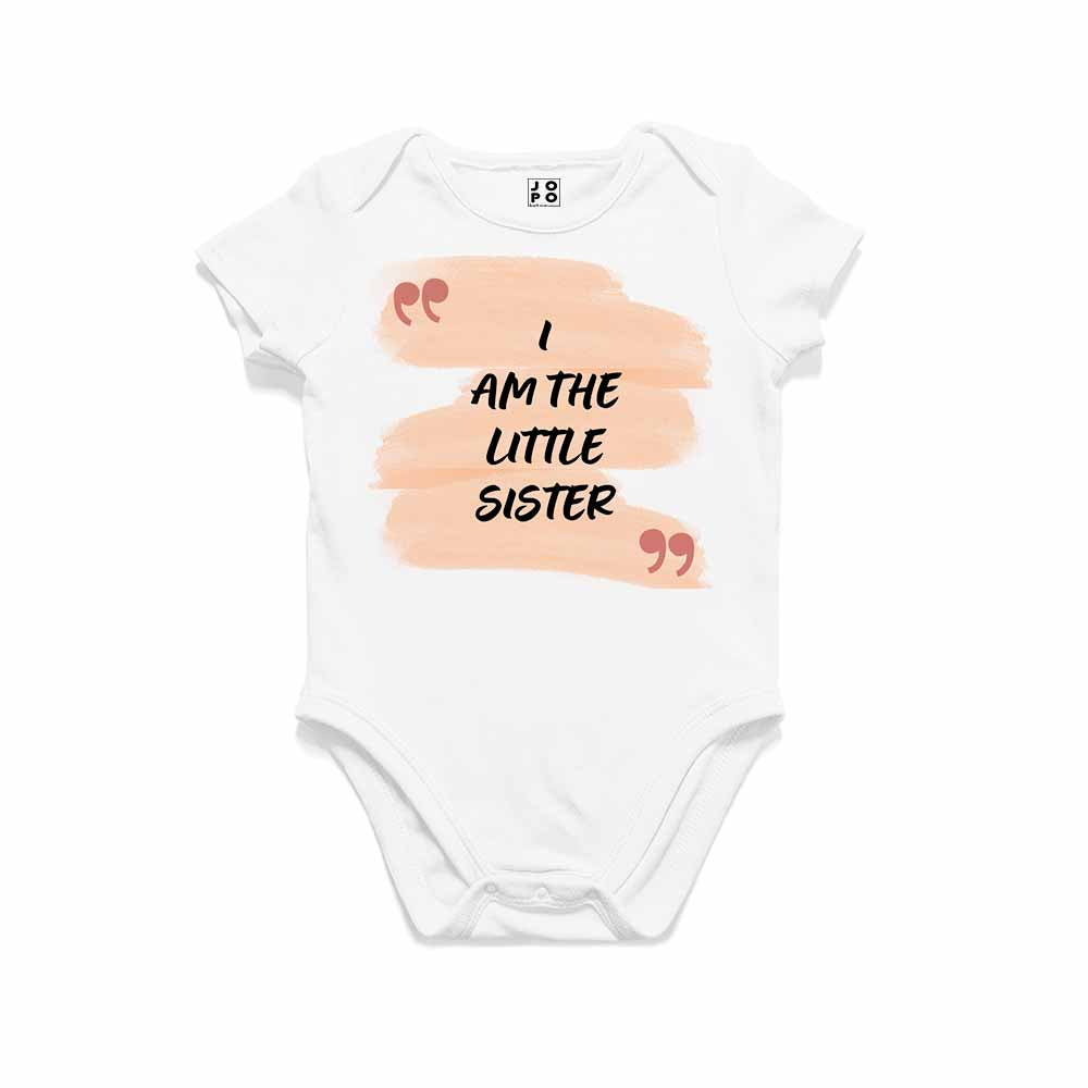 I am the Little Sister Design Multicolor T-shirt/Romper