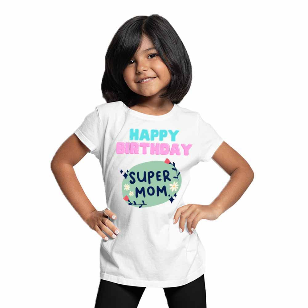 Happy Birthday Super Mom T-shirt/Romper