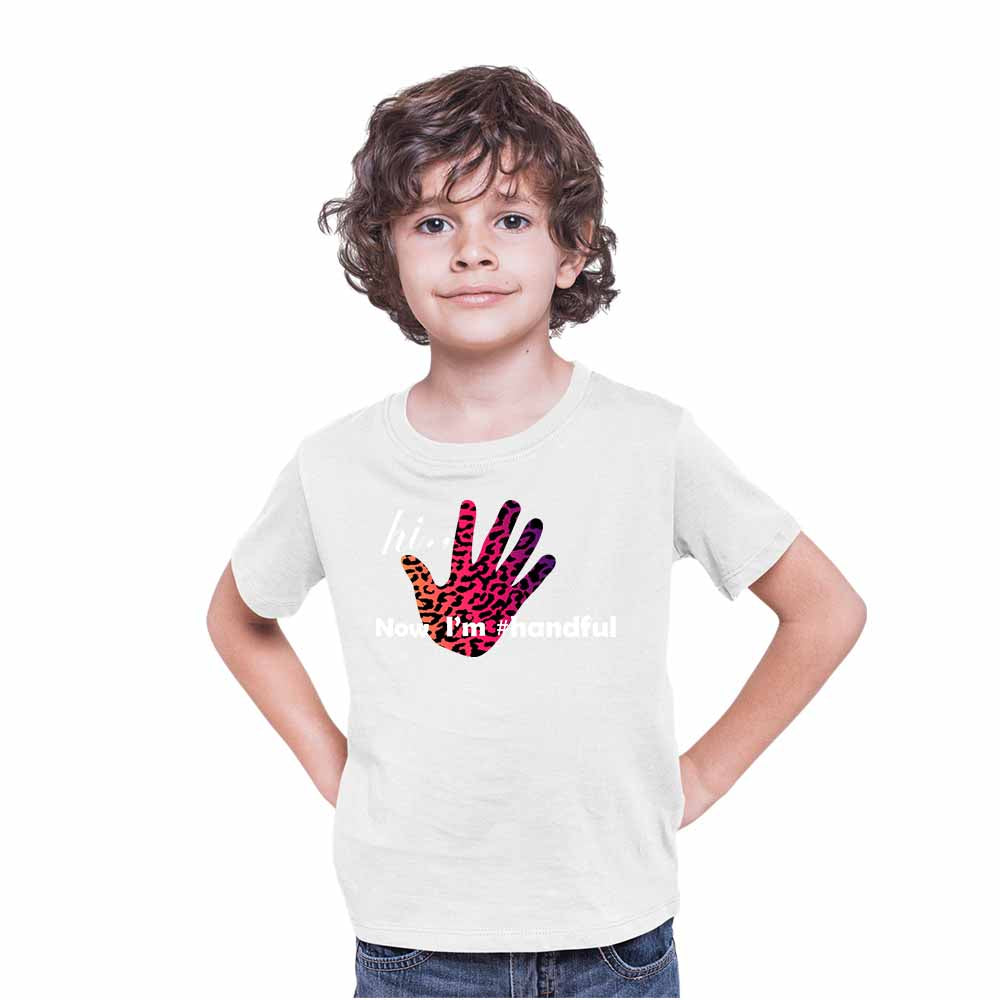 Hand Paint 5th Birthday Theme Kids T-shirt