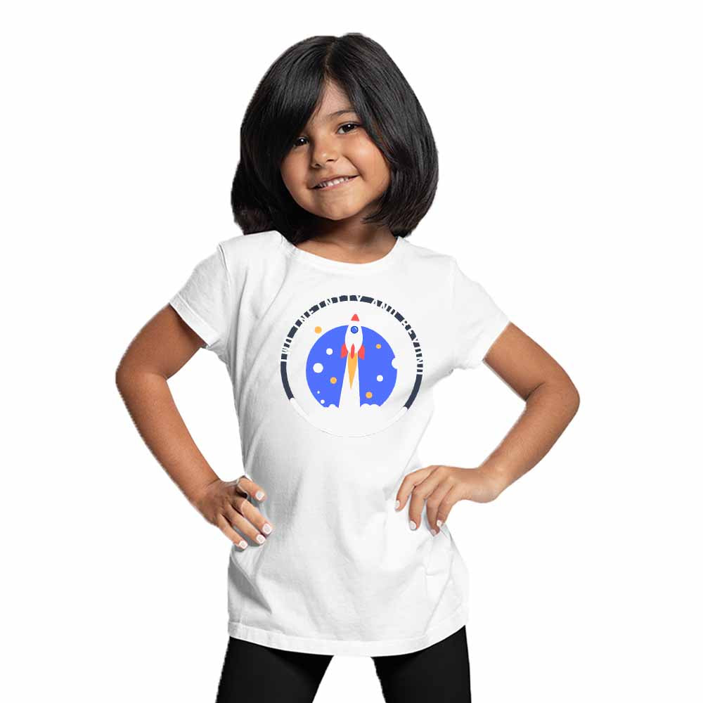 I Am Two Rocket Designed Birthday Theme Kids T-shirt
