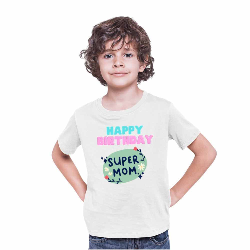 Happy Birthday Super Mom T-shirt/Romper