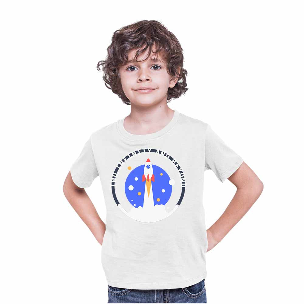 I Am Two Rocket Designed Birthday Theme Kids T-shirt