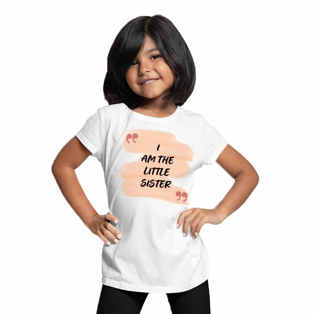 I am the Little Sister Design Multicolor T-shirt/Romper