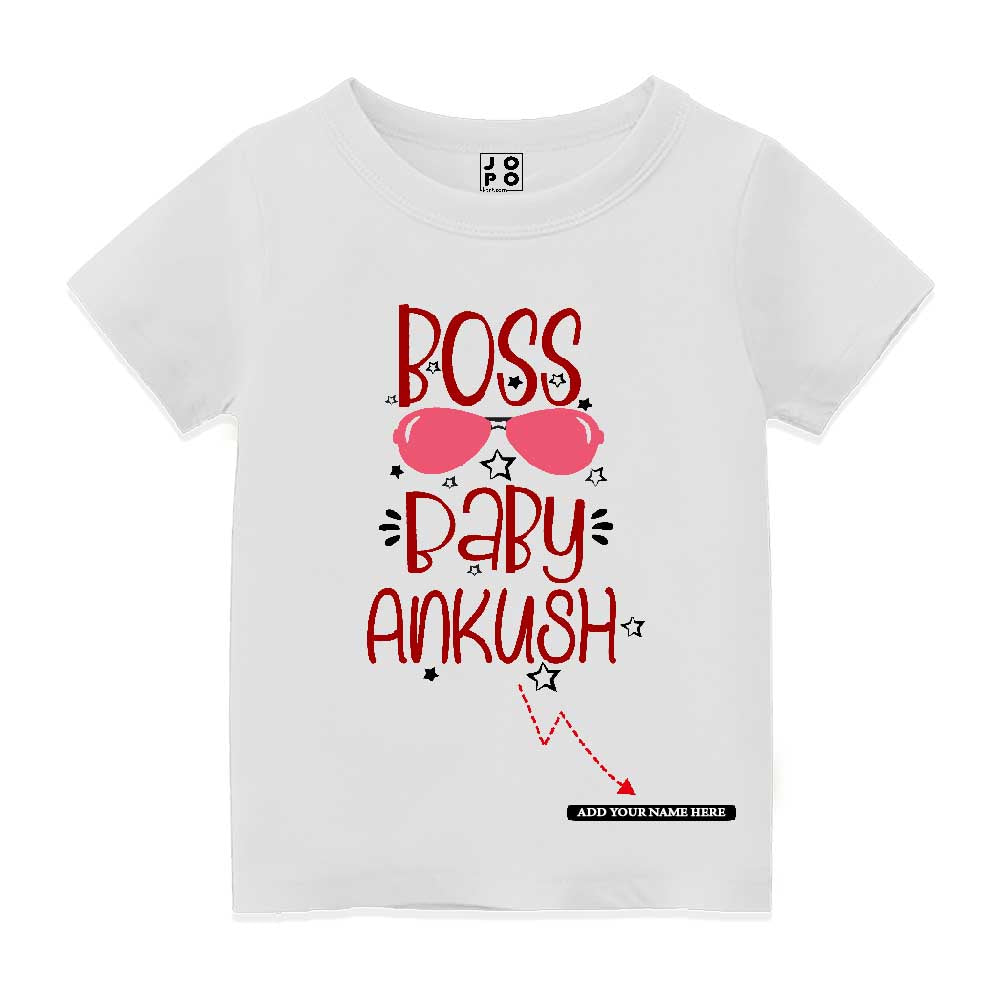 Boss Baby Customised Kids T Shirt