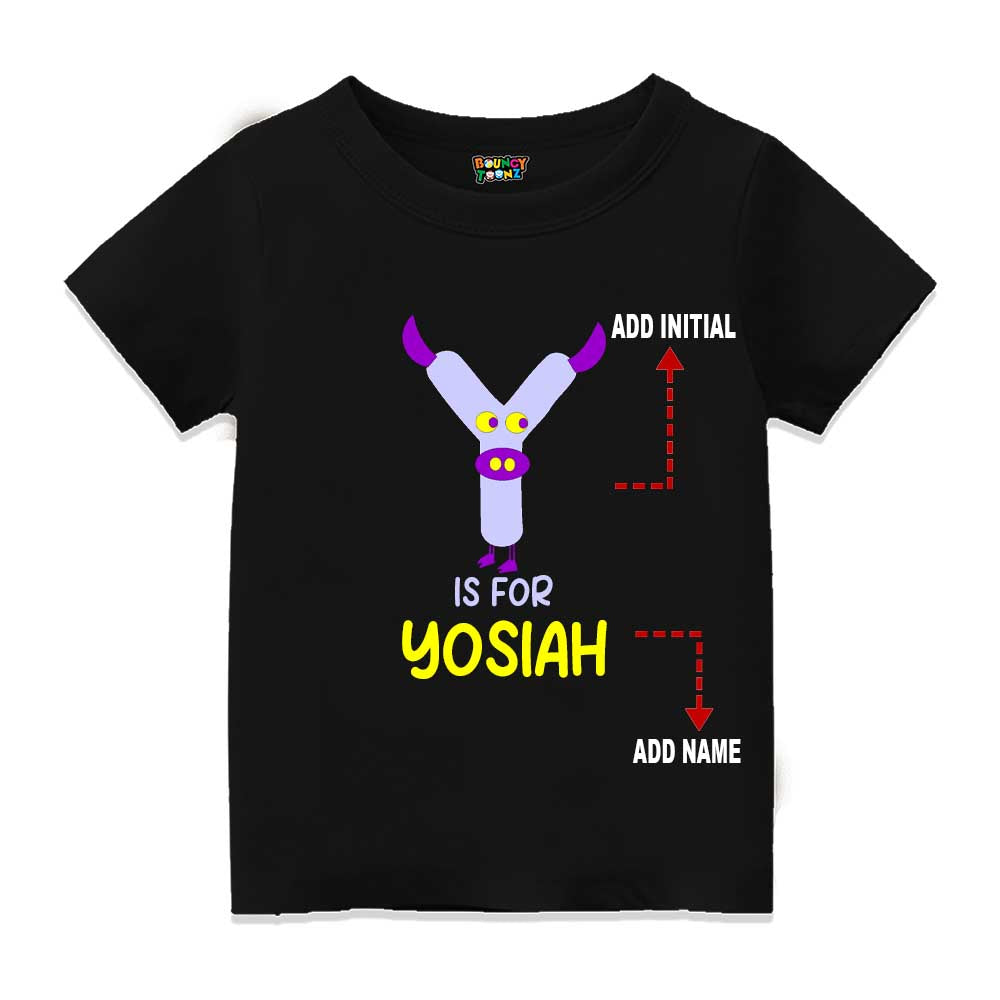 Alphabet Y Customised T Shirt