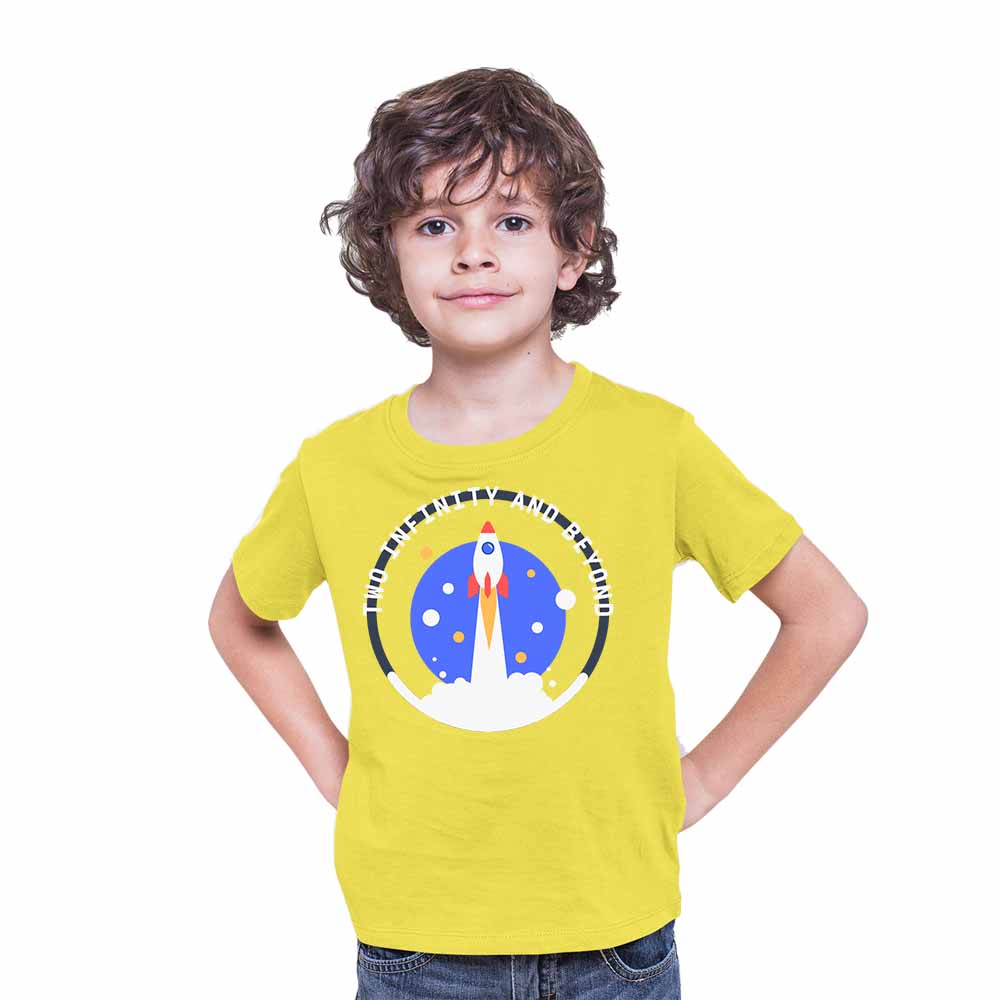 I Am Two Rocket Designed Birthday Theme Kids T-shirt