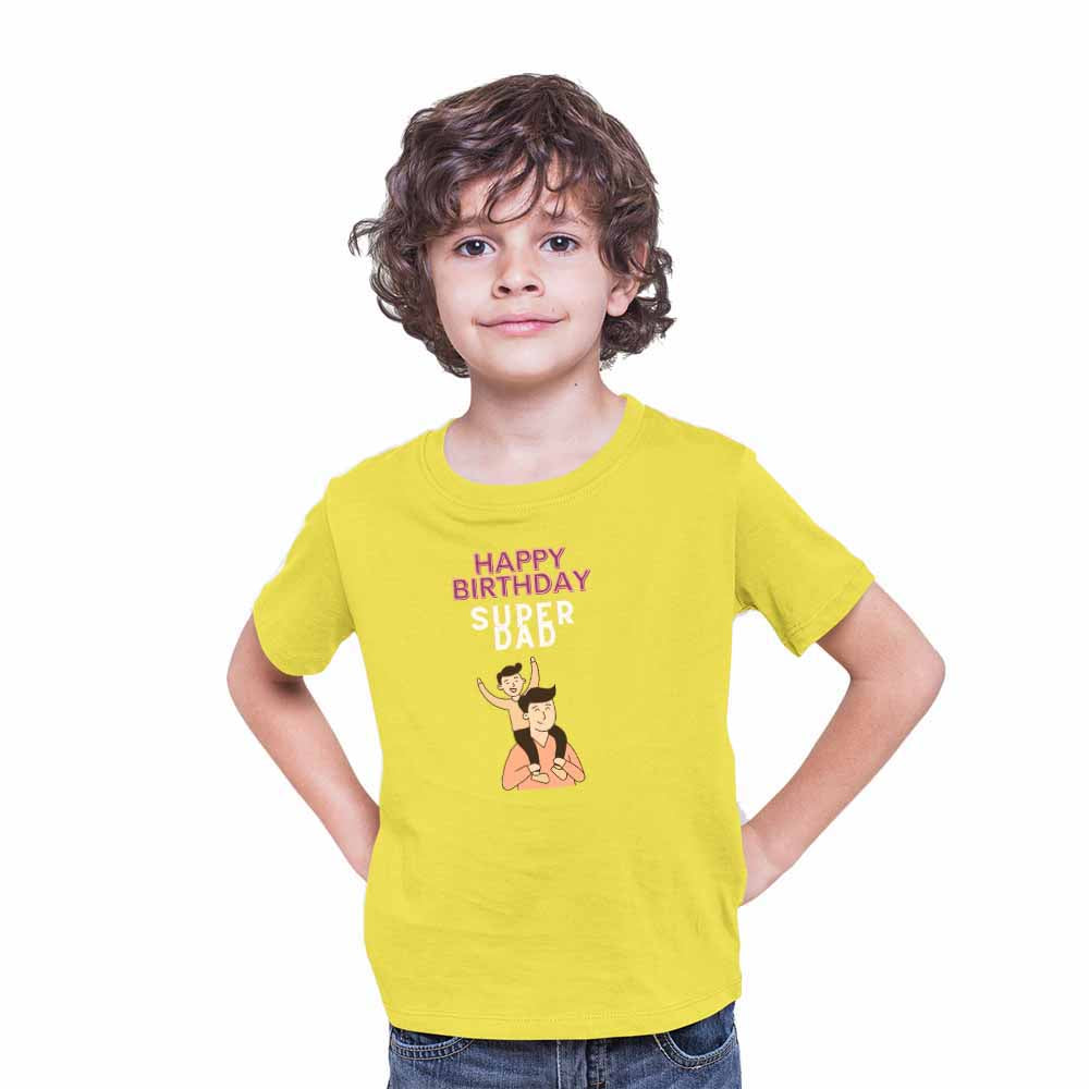 Happy Birthday Super Dad design T-shirt/Romper