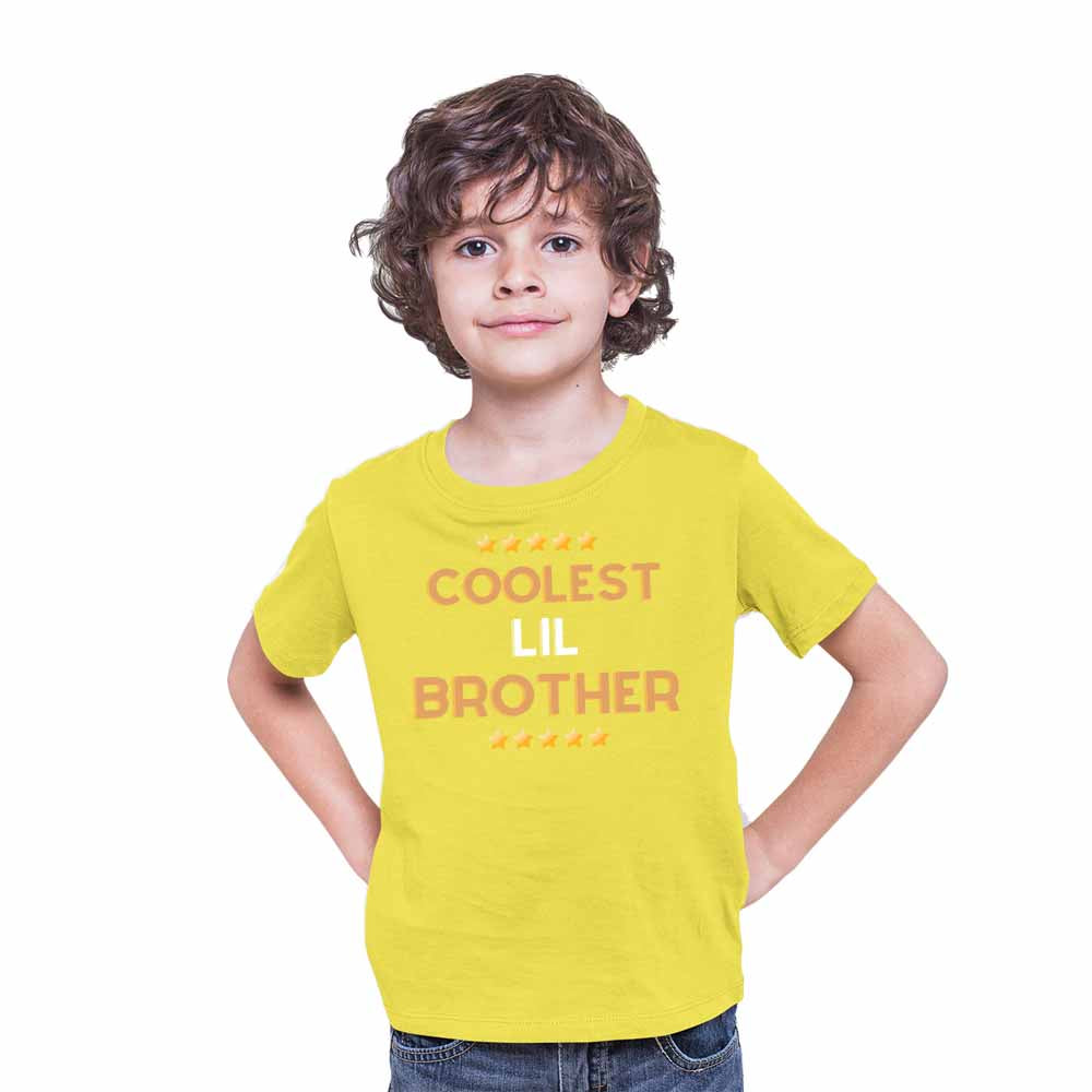 Cooler Lil Brother Design Multicolor T-shirt/Romper