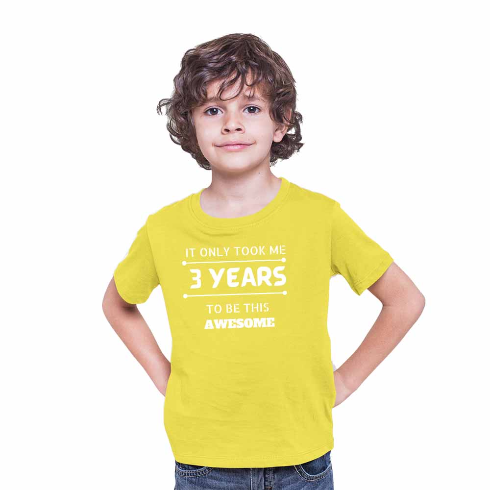 3 Years Birthday Theme Kids T-shirt