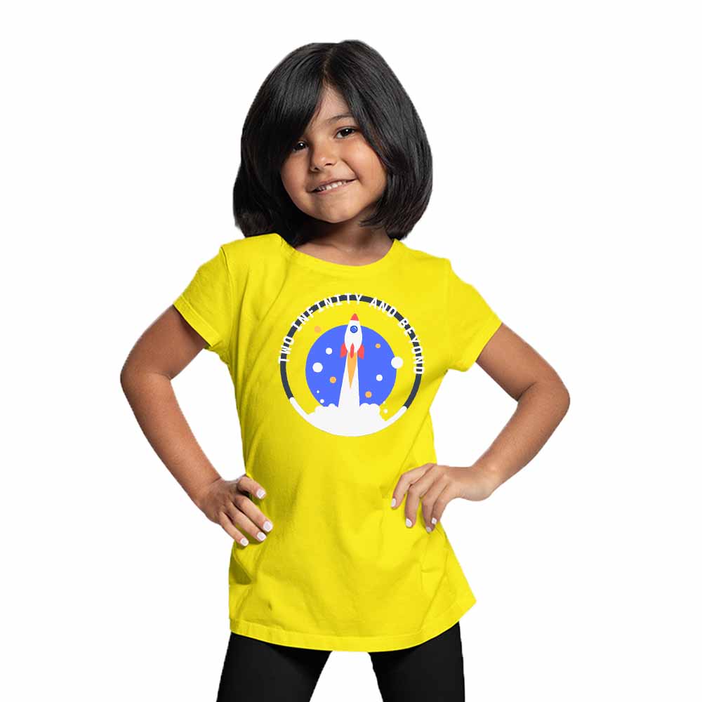 I Am Two Rocket Designed Birthday Theme Kids T-shirt